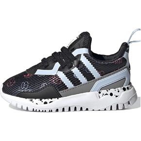 adidas Infants Flex EL Low Sneakers, Core Black/Clear Sky/Cloud White
