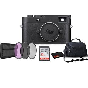 Leica M11 Monochrom Rangefinder Camera (20208) - Bundle with 32GB Memory Card + Carry Case and More