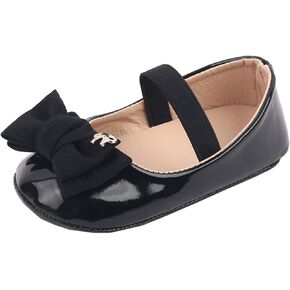 Infant Baby Girl Mary Jane Dress Shoes Bowknot Shoes Ballet Flats for Girl Wedding Party School Shoes