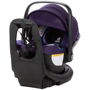 Diono LiteClik30 XT SafePlus Infant Car Seat and Base, Rear-Facing for Infants 4-30lbs, SafePlus Engineering, with Infant Insert, UPF 50+ Sunshade (Black Storm)