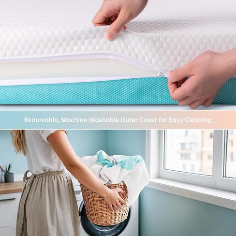Teqsli Crib Crib ، مرتبة صغيرة من رغوة الذاكرة مع غطاء قابل للتنفس قابلة للتنفس ، مراتب أطفال قياسية لـ Crib: 52 × 27.6 × 4.5 بوصة in Kuwait