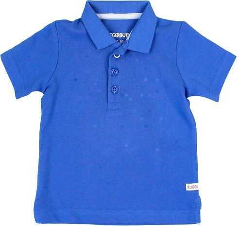 RUGGEDBUTTS Baby/Toddler Boys Short Sleeve Collared Neck Polo Shirt in Kuwait
