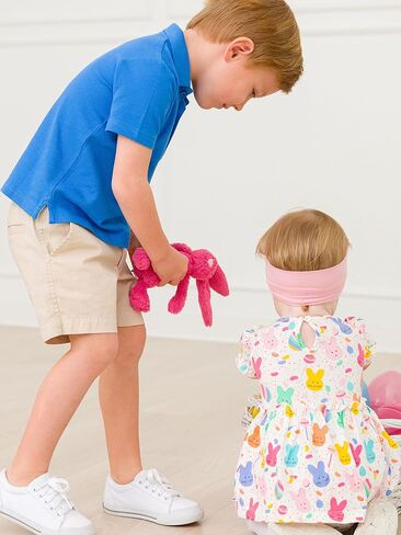 RUGGEDBUTTS Baby/Toddler Boys Short Sleeve Collared Neck Polo Shirt in Kuwait