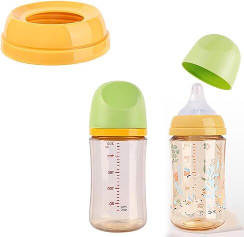 Baby Bottle Replacement Caps Compatible with Pigeon 3rd Generation PPSU/PP/Glass Wide Neck Nursing Bottles, 3 Pack (Sent in Random Color) in Saudi Arabia
