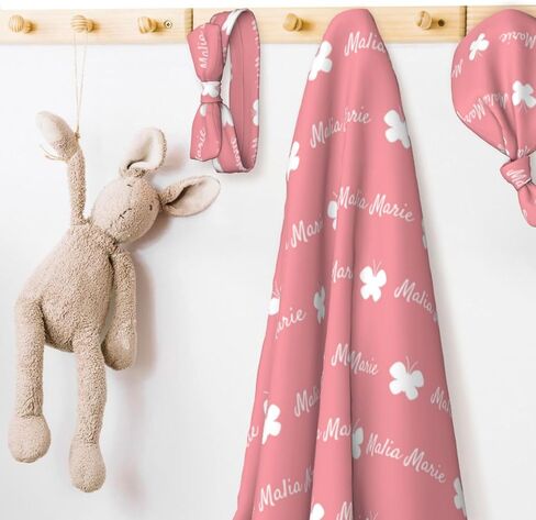 Personalized Baby Swaddle - Boy & Girl Blankets with Name, Newborn Swaddle Wrap in Saudi Arabia