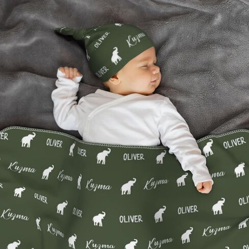 Personalized Baby Swaddle - Boy & Girl Blankets with Name, Newborn Swaddle Wrap in Saudi Arabia