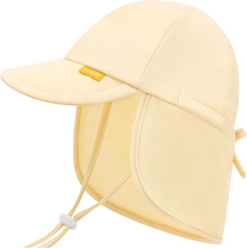 Adjustable Baby Sun Hats with UPF50+ & Neck Flap Protection - Perfect Swim & Play Toddler Hat for Girls & Boys in Saudi Arabia