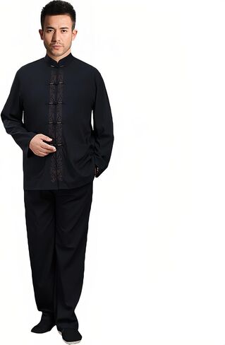 ZooBoo Tai Chi Uniform Shirt - Qi Gong Martial Arts Wing Chun Shaolin Kung Fu Shirt Training Cloths Apparel Clothing in Saudi Arabia