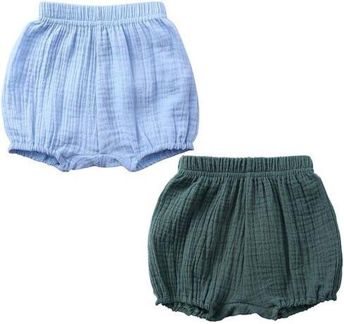 LNICEAR Toddler Baby Girls Boys Shorts Cotton Linen Blend Solid Color Bloomers Loose Harem Shorts in Saudi Arabia