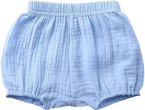 LNICEAR Toddler Baby Girls Boys Shorts Cotton Linen Blend Solid Color Bloomers Loose Harem Shorts in Saudi Arabia
