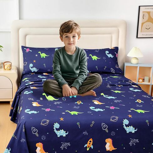 MICORAL Kids Twin Sheet Set Wild Animal, 3 Pieces Sheets for Boys & Girls, Soft Printed Microfiber Bed Sheets, Deep Pocket Cozy Toddler Bedding Set in Saudi Arabia