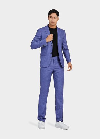 1PA1 بدلة رجالية بقصة ضيقة مكونة من قطعتين مع زرين، مجموعة بناطيل وسترة صلبة، بدلة رسمية لحفلات الزفاف والعمل للرجال... in Kuwait