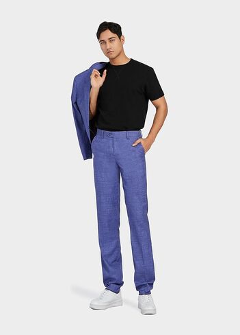 1PA1 بدلة رجالية بقصة ضيقة مكونة من قطعتين مع زرين، مجموعة بناطيل وسترة صلبة، بدلة رسمية لحفلات الزفاف والعمل للرجال... in Kuwait