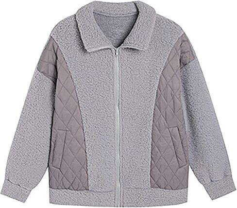Women's Autumn And Winter New Fashionable Long Sleeved Cardigan Zipper Splicing Women's Coat Fashion Style Women in Saudi Arabia