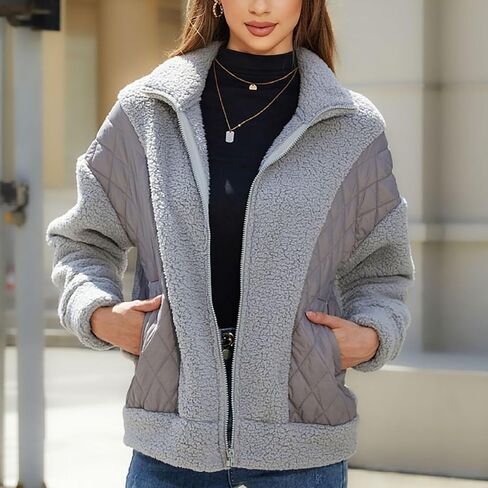 Women's Autumn And Winter New Fashionable Long Sleeved Cardigan Zipper Splicing Women's Coat Fashion Style Women in Saudi Arabia