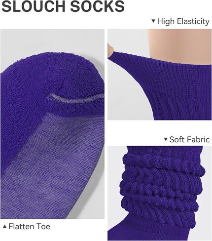 HASMES Slouch Socks Women,Scrunch Socks,Knee High Slouchy Socks for Women in Saudi Arabia