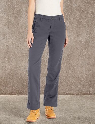 Carhartt Women's Rugged Flex Loose Fit Canvas Fleece-Lined Pant in Saudi Arabia
