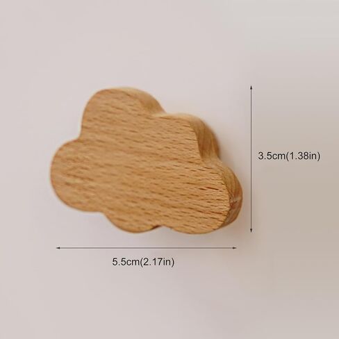 6 Pieces Furniture Handles,Stars,Moons,Clouds Cartoon Drawer Handles,Wooden Wardrobe Door Pulls Handles,Kids Knobs,with Screws,for Bedroom Living Room Study Room,Clouds in Saudi Arabia