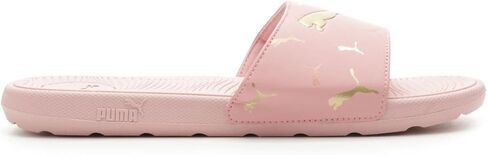PUMA Women's Cool Cat Slide Sandal, Black-Black, 8 in Saudi Arabia