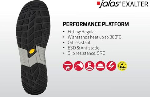 Jalas 9985 Exalter Safety Shoe with BOA Laces - Work Boots - Aluminium Toecap - Mid-cut - water repellant - S3, SRC, HRO in Saudi Arabia