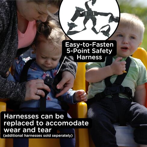 Children’s Factory 6-Passenger Bye-Bye Buggy, Daycare Multi-Passenger Stroller With Never-Flat "Fat Tire", Yellow in Saudi Arabia