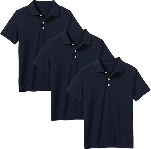 Galaxy by Harvic School Uniform Tagless Polo Tshirt for Toddlers 5-Pack (Sizes 2T - 4T) in Kuwait