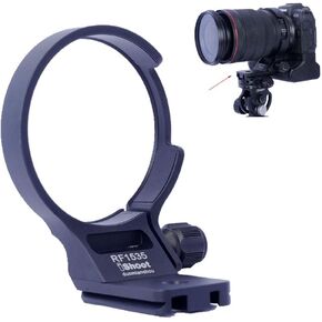 iShoot Lens Collar Tripod Mount Ring Compatible with Canon RF 15-35mm F2.8L is USM, Lens Support Holder Bracket Bottom is Arca-Swiss Fit Quick Release Plate for Arca Tripod Head Clamp & Stabilizer