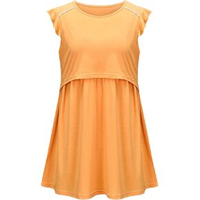Maternity Nursing Top Women's Short Sleeve Round Neck T Shirt Fashion Striped Breastfeeding Tees Pregnancy Clothes