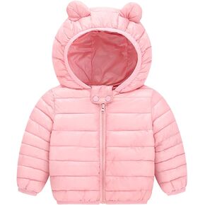 Jackets for Boy Winter Down Coats Light Puffer Padded Jacket Bear Hoods Infant Windproof for Baby Girls Clothes