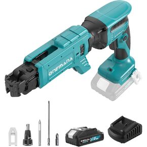 20V MAX Brushless Cordless Drywall Screw Gun Kit,Batteries & Charger 4200RPM Auto-Feed Screwgun with Depth Adjustment Includes Collated Attachment, Tool Bag & LED Light in Kuwait
