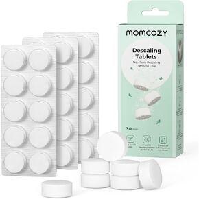 Momcozy Offical Descaling Tablets, Compatible KleanPal Pro Baby Bottle Washer, Descaler for Milk & Limescale Removal, 30 Count