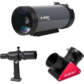Telescope Svbony MK105 ، فتحة 105 ملم Maksutov Cassegrain OTA مع SV182 Finderscope للتلسكوب و SV188P مرآة عزل النجوم Diagonal