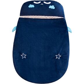 Baby Sleep Sack, Soft Plush Baby Sleeping Bag with Double Zipper 35x21 Sleeping Bag Wrap Blanket Cartoon Toddler Sack Sleep