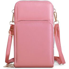 Cross Body Bag Women with Multi-Pockets, Leather Ladies Cross Body Handbags Phone Pouch, Cellphone Shoulder Bags