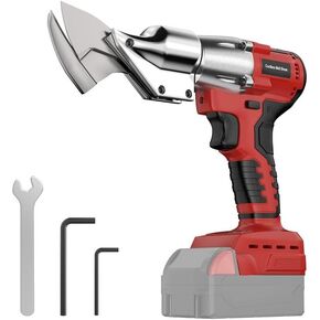 Cordless Sheet Metal Cutter for Mil-waukee 18V Battery, Electric Metal Shears with 360° Rotating Head, Torque 221 Ft-Lbs, Brushless Scissors for Stainless Steel, Metal, Iron（Battery Not Include)