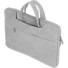 14 Inch Laptop Sleeve Case with Multi Pocket Design Lightweight PU Tote Bag for Business Office College