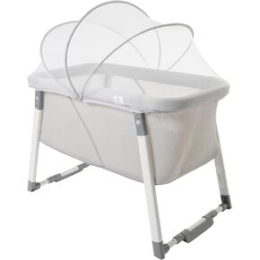 Venice Child Malibu Dreams Rocking Mini Bassinet-Gray