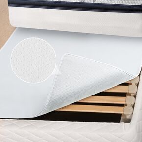 DUJUIKE Mattress Slide Stopper and Gripper, Non Slip Pad for Bed Mattress, Keeps Bed and Topper Pad from Sliding for Sofa, Mattresses (Grey, 55 x 78 inch)