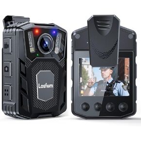 Video Body Camera with Audio: WD1 2100mAh Battery with 10Hrs Recording, Affordable Body Camera with Night Vision, for Law Enforcement, Delivery, Security Patrols, and Outdoor Monitoring (256GB)