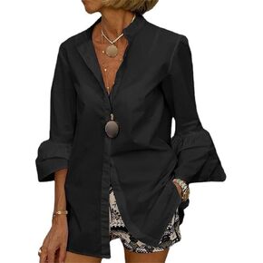 jesilunmamy womens flared sleeve قميص قميص مشوهة.