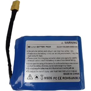 25.2V 4000mAh Hoverboard Battery – 7s2p Li-Ion, 100.8WH, Safe and Reliable Replacement for Electric Scooters