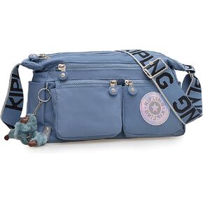 Nylon Lightweight Waterproof Large Crossbody Shoulder Bag Monkey Design Unisex Sling Tote For Men Women
