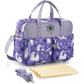 كيس الكتف في Kamay's Mummy Bag Bagic chic nappy حقيبة تغيير/أسلوب رسول كبير مع حصيرة متغيرة ، أحزمة قابلة للتعديل