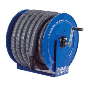 COXREELS V-117H-850 CARRAN DIRECT REWIND REWIND RELED ، 1-1/2 "Cuff ، 2" × 50 'خرطوم ، أزرق