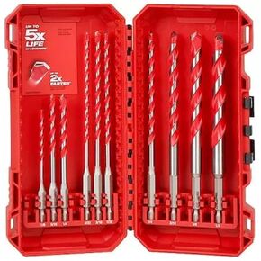 for Milwaukee Tool 48-20-9058 10 Pc. Shockwave Impact Duty Carbide Hammer Drill Bit