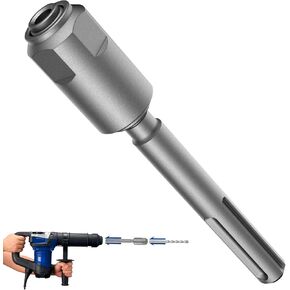 SDS-MAX إلى محول SDS-Plus ، بتات محول اتصال المطرقة ، محول حفر المطرقة لتغيير سريع أدوات محول الحفر (Silver)