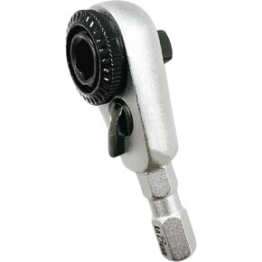 Hex End EDC Socket Ratchet Wrench with Bit adapter, Accessary for Multitools with 1/4" Hex Bits Adapters