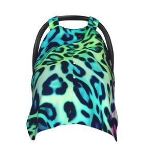 غلاف مظلة مقعد السيارة الخضراء Leopard Baby Care ، وأغطية رضاعة طبيعية متعددة التمريض للأم لليخانة ناعمة شمس الظل دش حديثي الولادة هدية