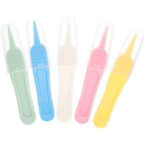 5pcs Nose Cleaner Tweezers Safety Clip for Daily -skid Design Bright Colors for Care Gentle Nasal Cleaning Tool