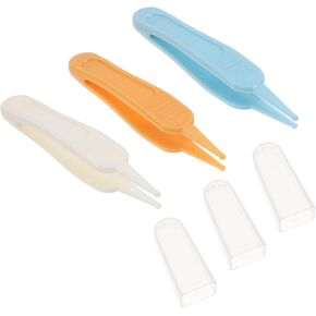 3pcs Cleaning Clip Safe Nose Ear Navel Tweezers for Boy Girl Durable Design for Easy Use Gentle Tip for Dirt Removal for Boys